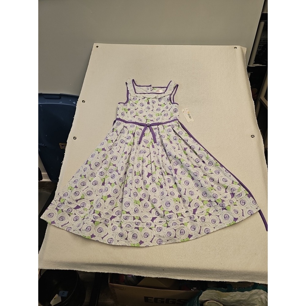 Dollie & Me Girls Size L 12  Floral/Lilac  Sleeveless Summer‎ Dress New